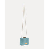 Frances Valentine Paige Clutch Toast Light Blue