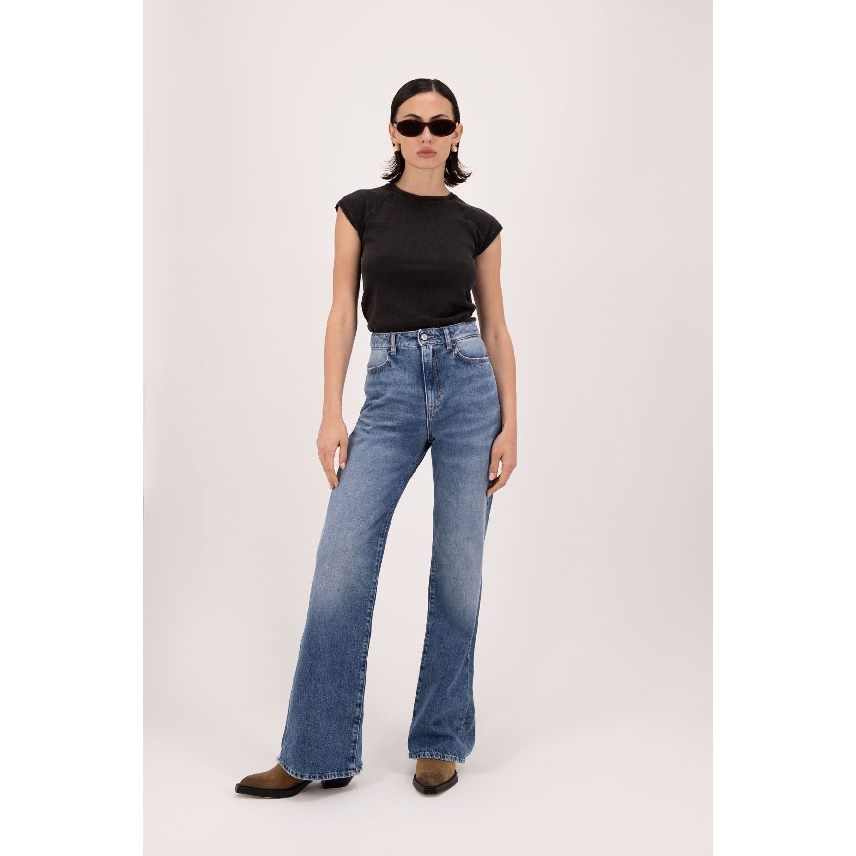 Blue Slim Flared Jeans ICON DENIM LOS ANGELES