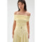 Antique White Blanchet Top Pastel Yellow