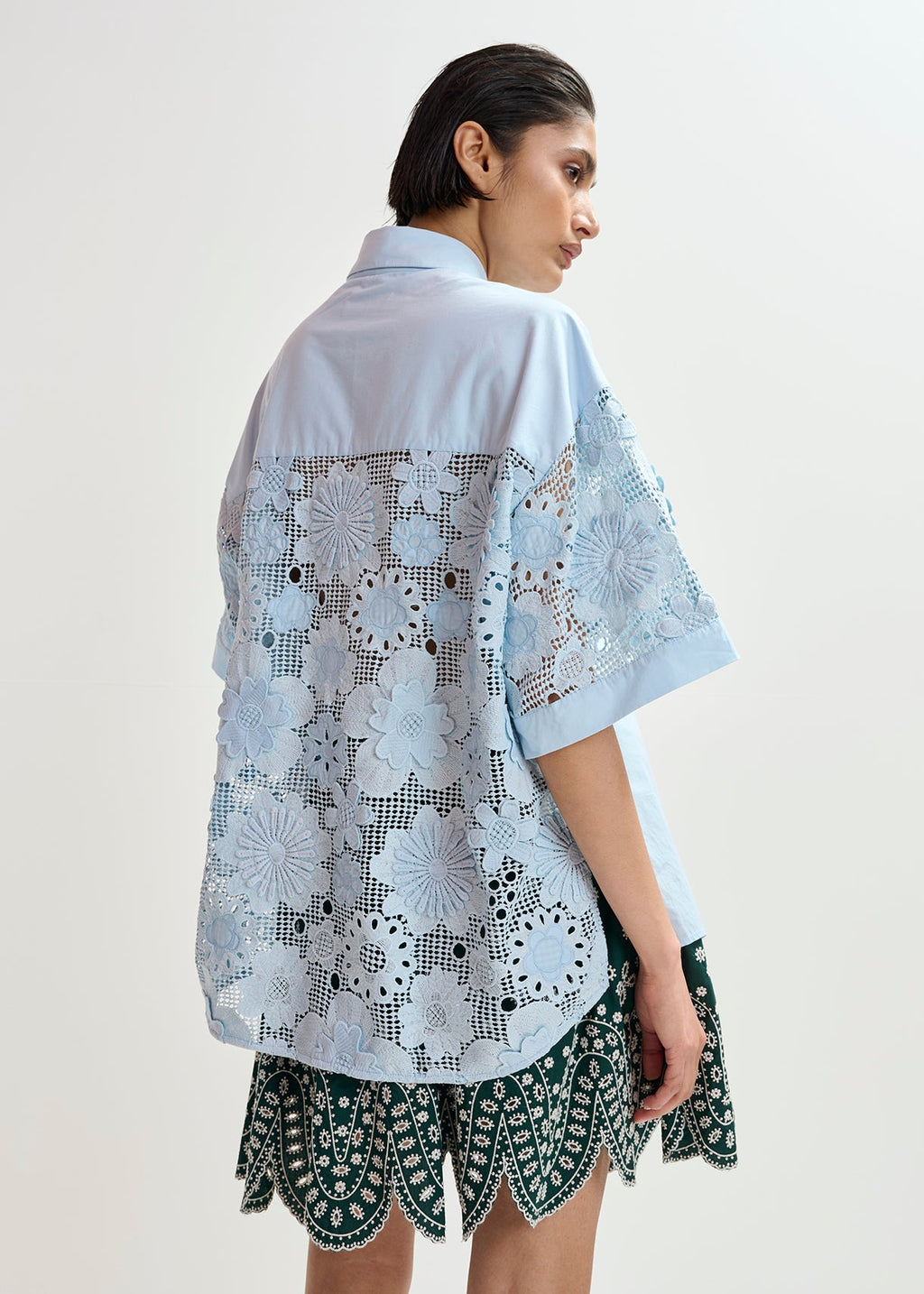 KALI OVERSIZED LACE SHIRT ESSENTIEL ANTWERP