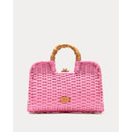 Buzzy Basket Wicker w/Bamboo Handle  Wicker FV Pink OS Frances Valentine