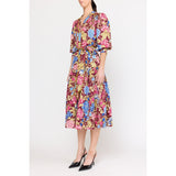 Layla Dress - Carmine Floral