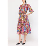 Layla Dress - Carmine Floral