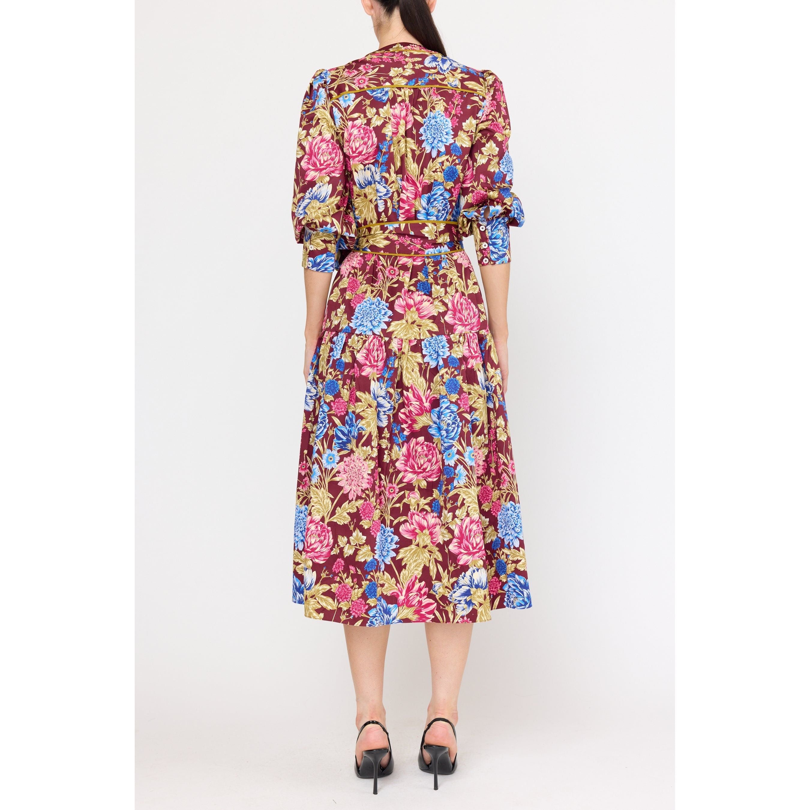 Layla Dress - Carmine Floral