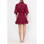 Norie Dress - Maroon