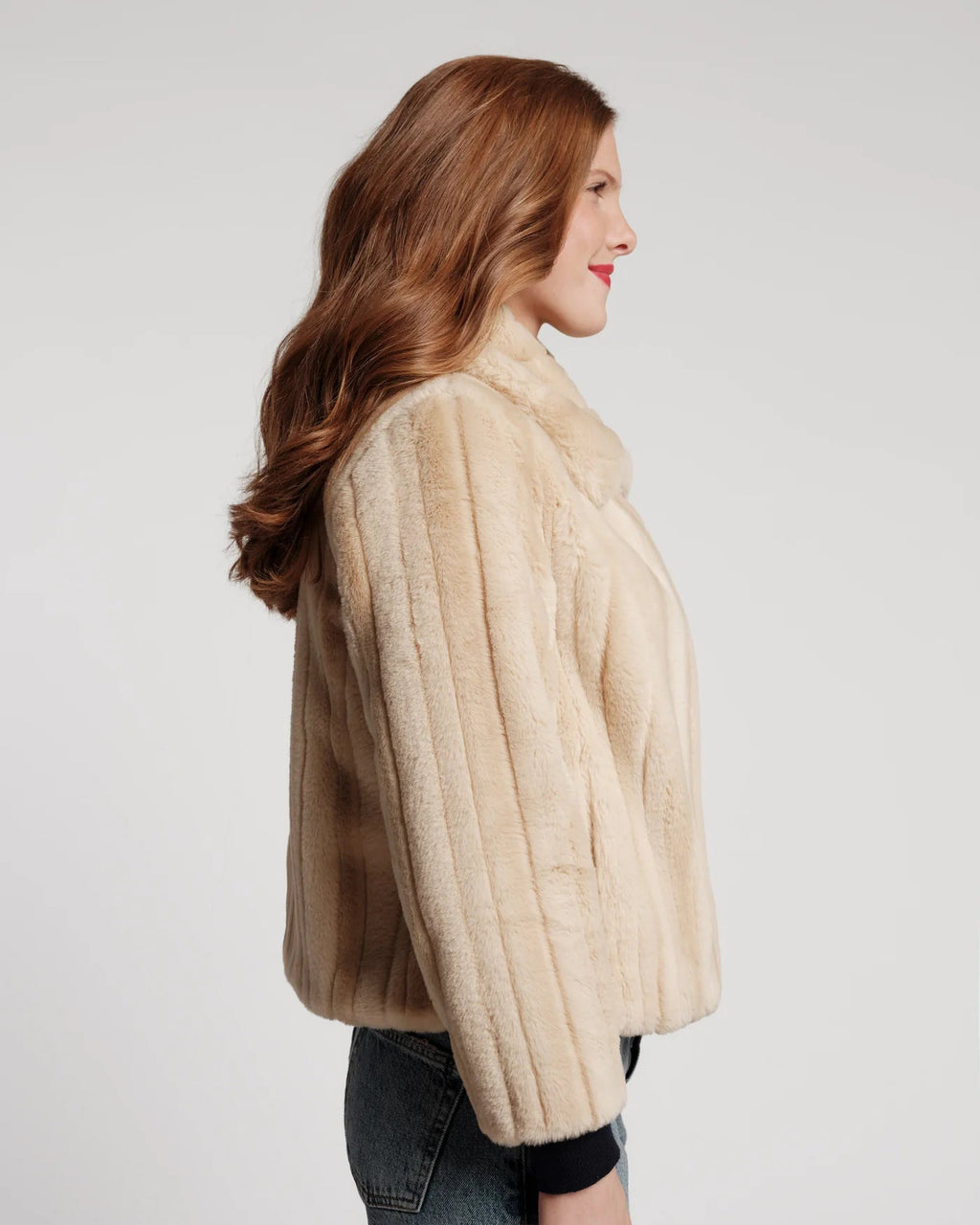Babe Jacket Faux Fur Faux Fur Natural Frances Valentine