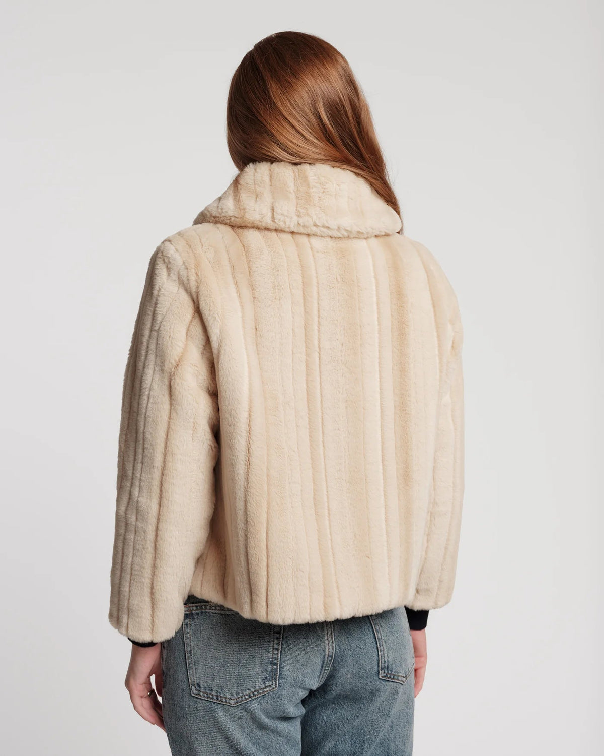 Babe Jacket Faux Fur Faux Fur Natural Frances Valentine