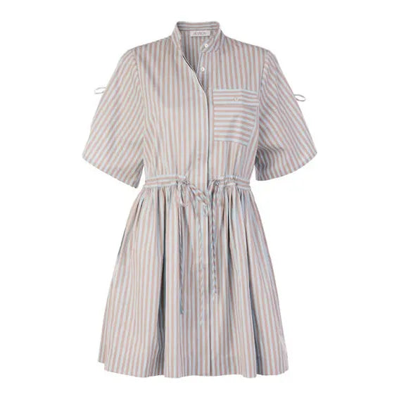 Gray Hevron Febee Dress