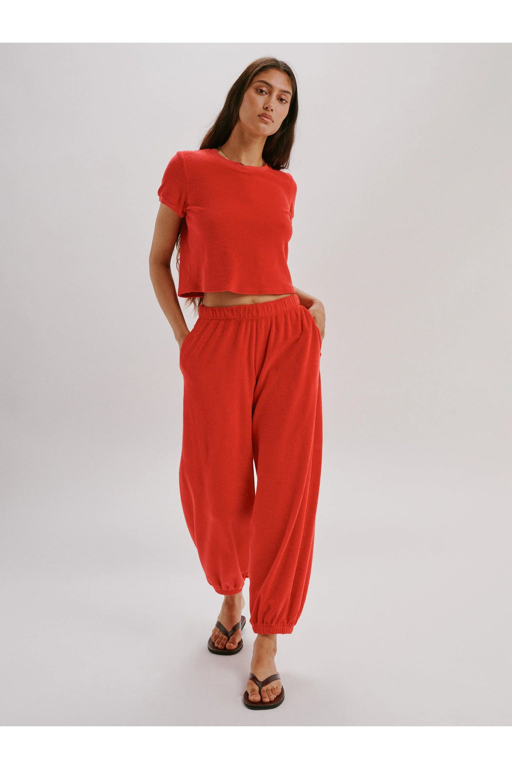 Paxos Pocket Pant Terry Cherry Suzie Kondi