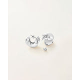 Jenny Bird Chunky Doune Hoops Silver