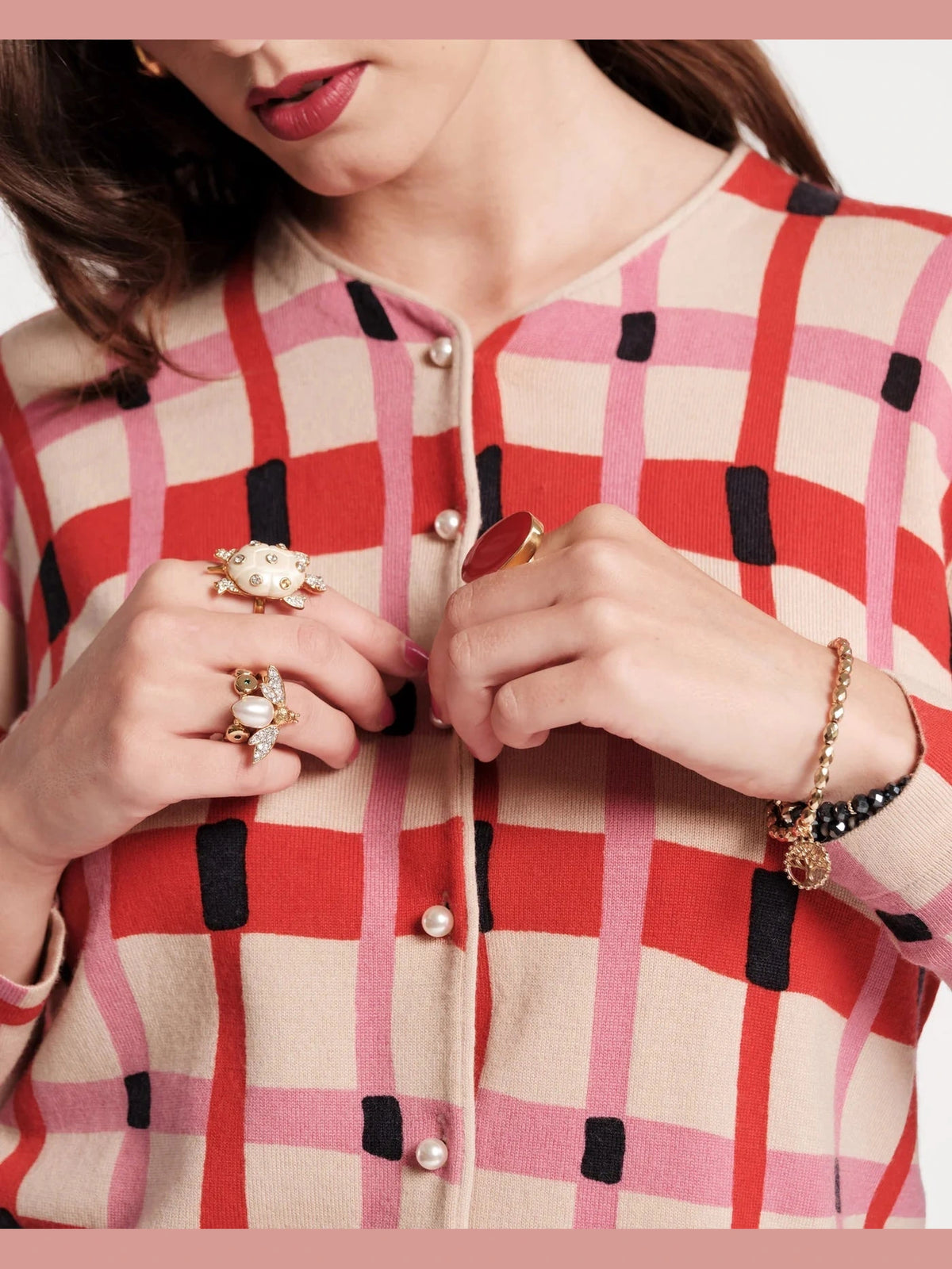 Darling Cardigan Lollipop Lattice Frances Valentine