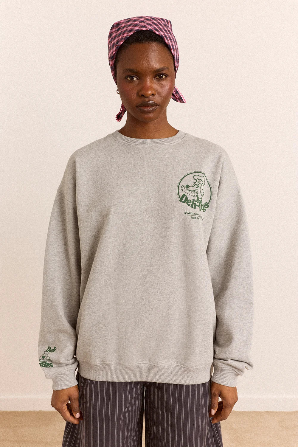 Deli Dog Sweatshirt Damson Madder