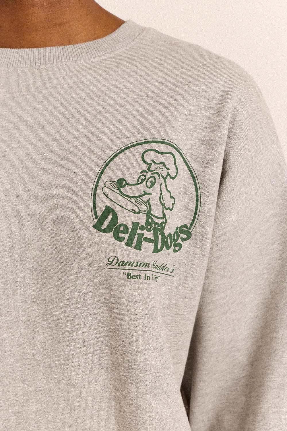 Deli Dog Sweatshirt Damson Madder