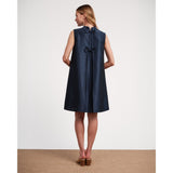 Frances Valentine Sleeveless Diplomat Mini Dress Navy