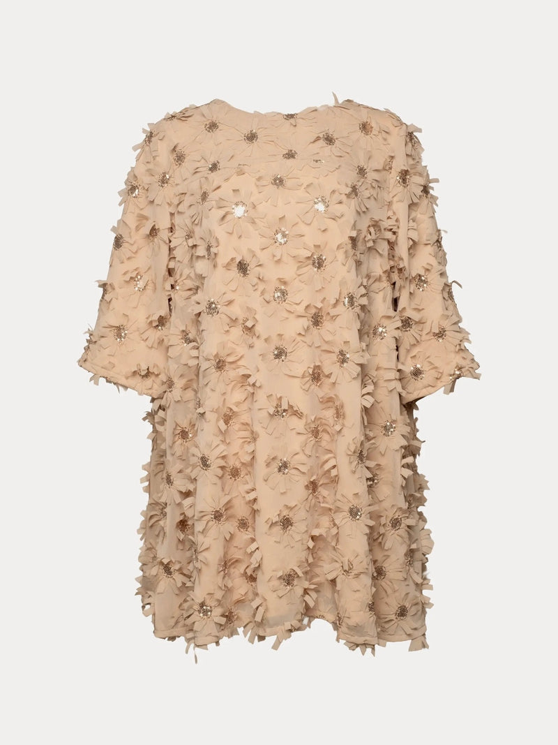 Edie Mini Dress Daisy Champagne