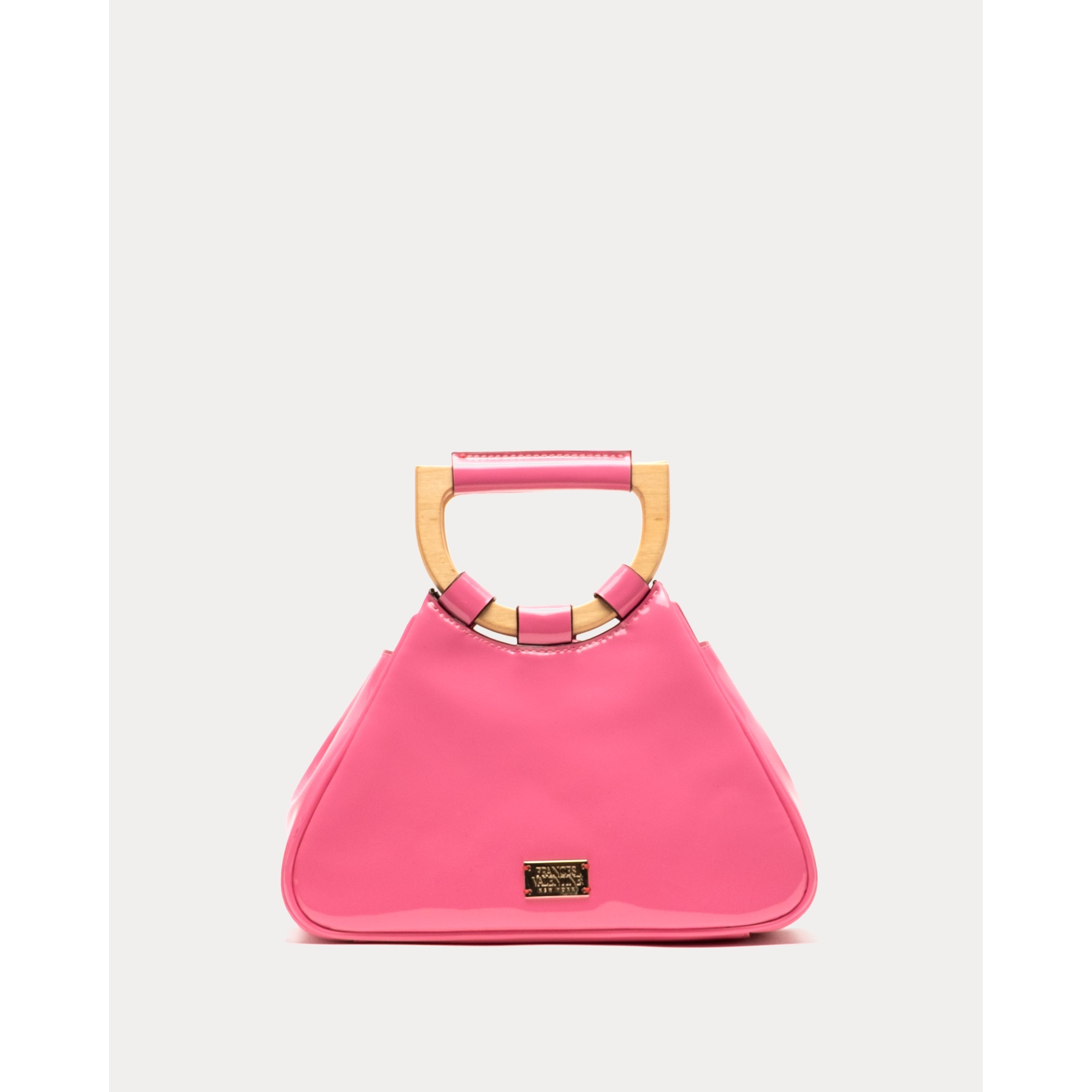 Raye Tote w/Crossbody Soft Patent Leather Pink OS Frances Valentine