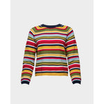 James Crewneck Stripe Cotton/Baby Alpaca Multi Frances Valentine