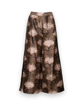 Palazzo Pant Heirloom Floral Poly Taffeta Olive/Multi Frances Valentine