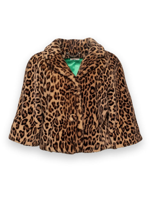 Blaine Jacket Leopard Faux Fur Faux Fur Multi Frances Valentine