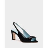Reese Slingback w/Bow Satin Leather Black