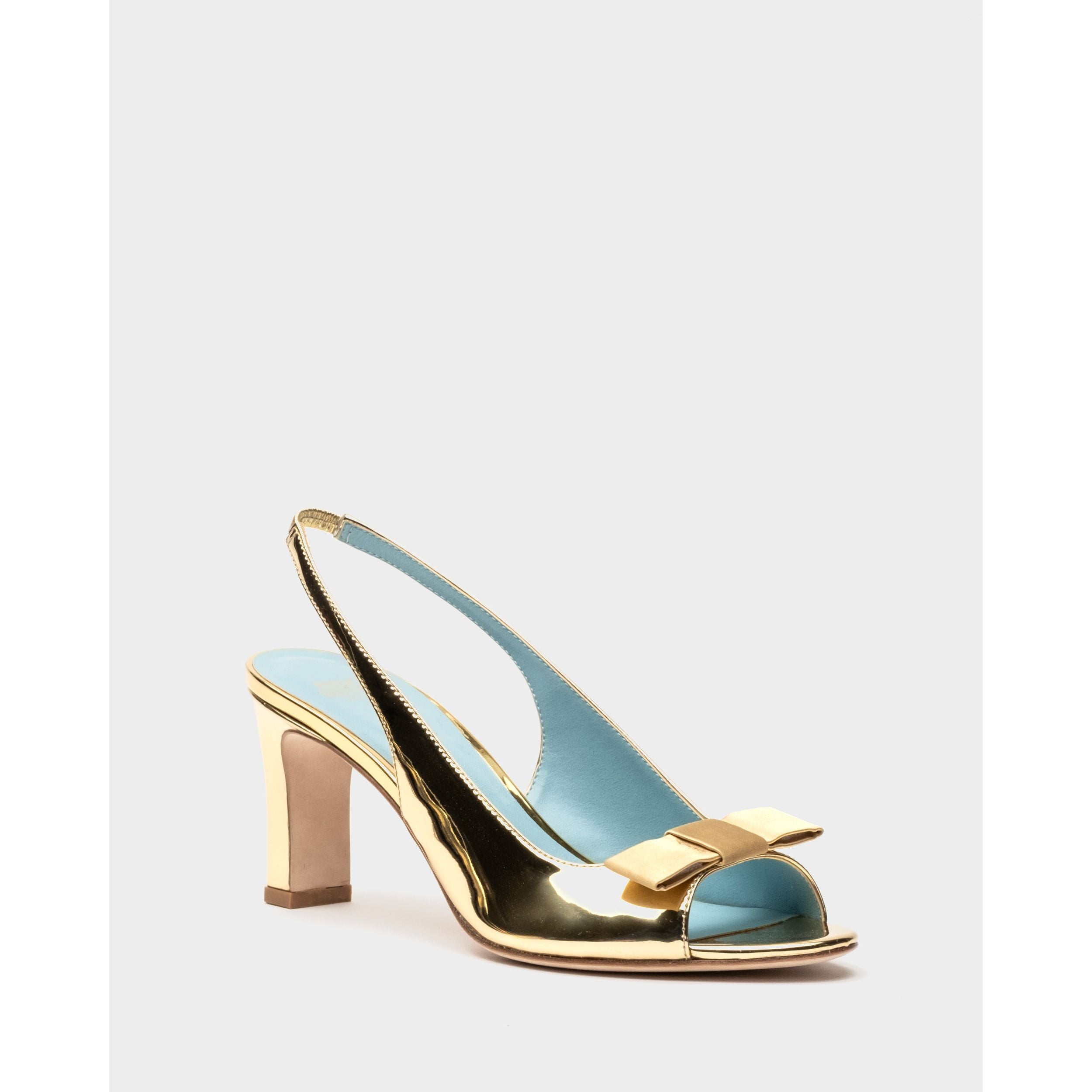Reese Slingback w/Bow Mirror Vegan Mirror Vegan Mirror Gold