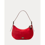 Starr Hobo Italian Suede Leather Cherry Red OS