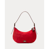 Starr Hobo Italian Suede Leather Cherry Red OS