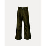 Ace Velet Pant Solid Velvet Velvet Olive