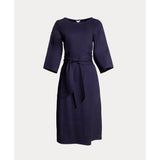 Whitney Wrap Dress Solid Viscose Blend Viscose Blend Black