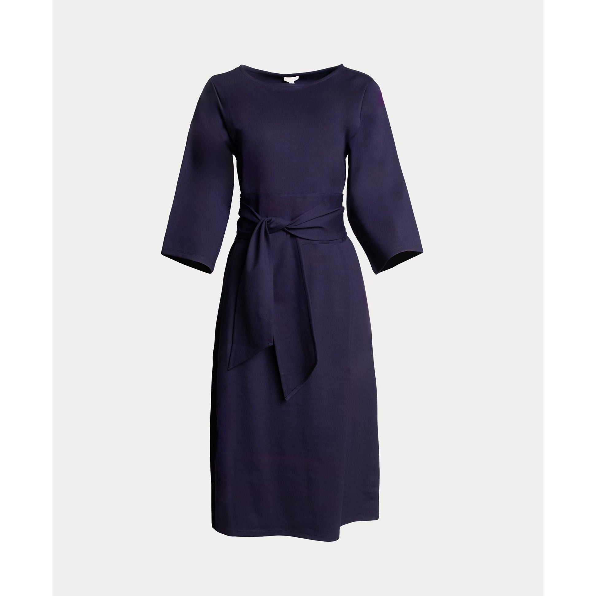 Whitney Wrap Dress Solid Viscose Blend Viscose Blend Black