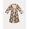 Diplomat Mini Dress Royal Palm Poly Dupion Oyster/Olive