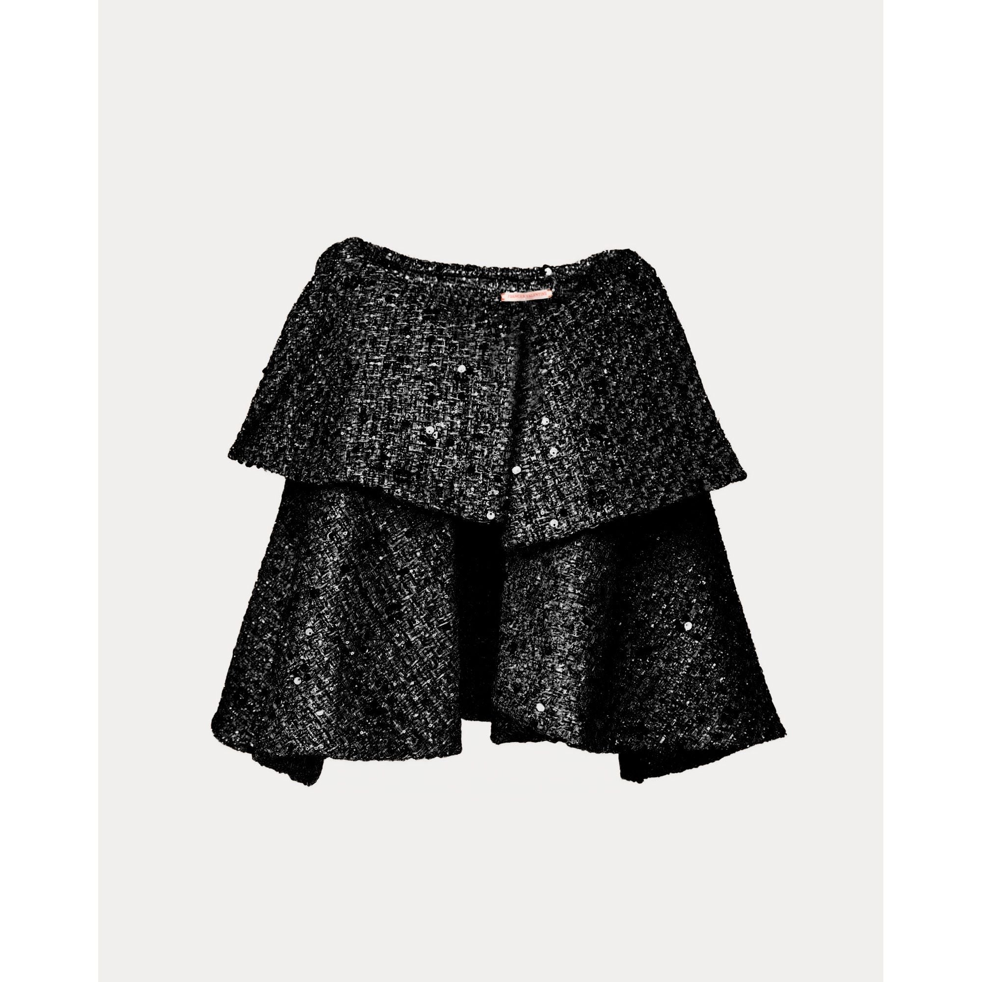 Peyton Swing Jacket Sequin Poly Wool Black