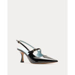 Vivi Pump w/Buckle Crinkled Leather Leather Black
