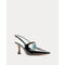 Vivi Pump w/Buckle Crinkled Leather Leather Black