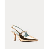 Vivi Pump w/Buckle Vegan Mirror Vegan Mirror Gold