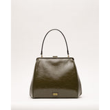 Katherine Frame Bag Crinkled Leather Leather Olive OS