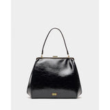 Katherine Frame Bag Crinkled Leather Leather Black OS
