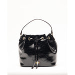 Medium Minnie Bucket Crinkled Leather Leather Black OS
