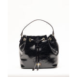 Medium Minnie Bucket Crinkled Leather Leather Black OS