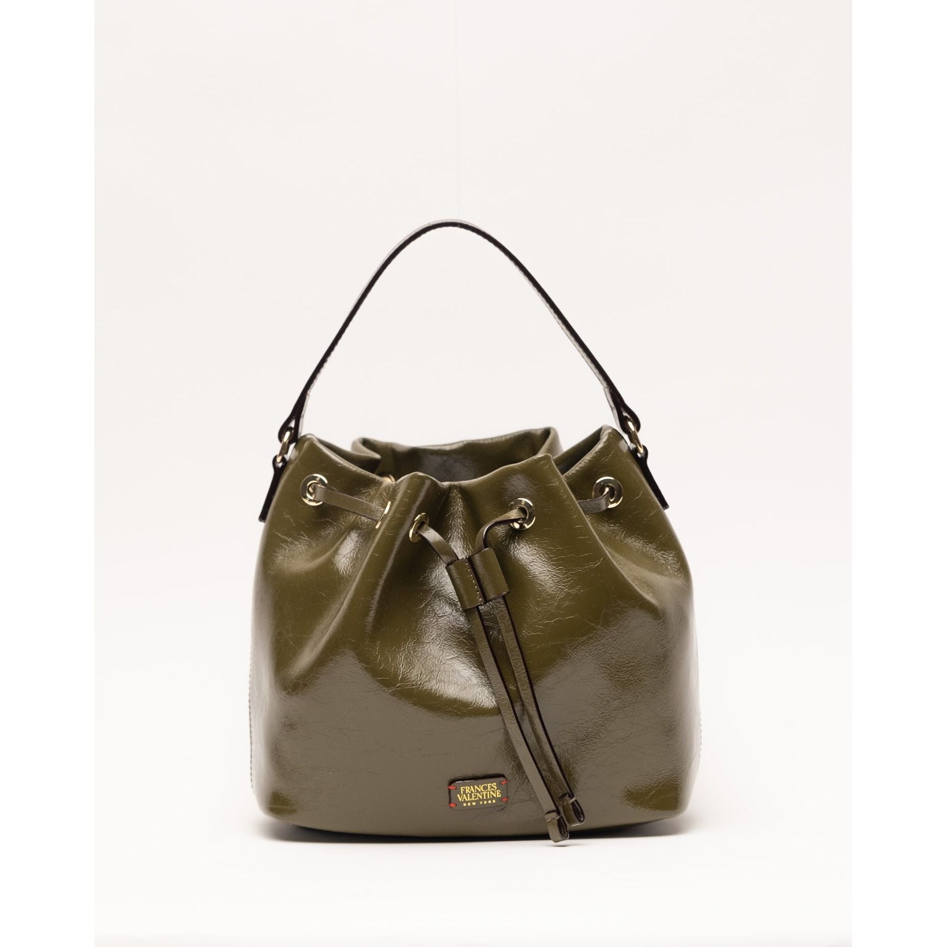 Medium Minnie Bucket Crinkled Leather Leather Olive OS