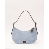 Starr Hobo Italian Suede Leather Light Blue OS