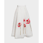 Shea Maxi Skirt Paradise Poppy Poly Organza Oyster/Multi