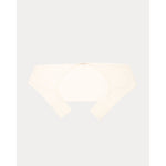 Emmie Long Sleeve Shrug Solid Cotton Cotton Oyster