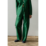 Donni The Taffeta Simple Pant Broccolini