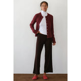 The Baby Rib Scallop Pant Espresso