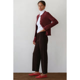 The Baby Rib Scallop Pant Espresso