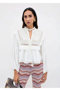 Diann Top Lilly Embroidery Ivory RIXO