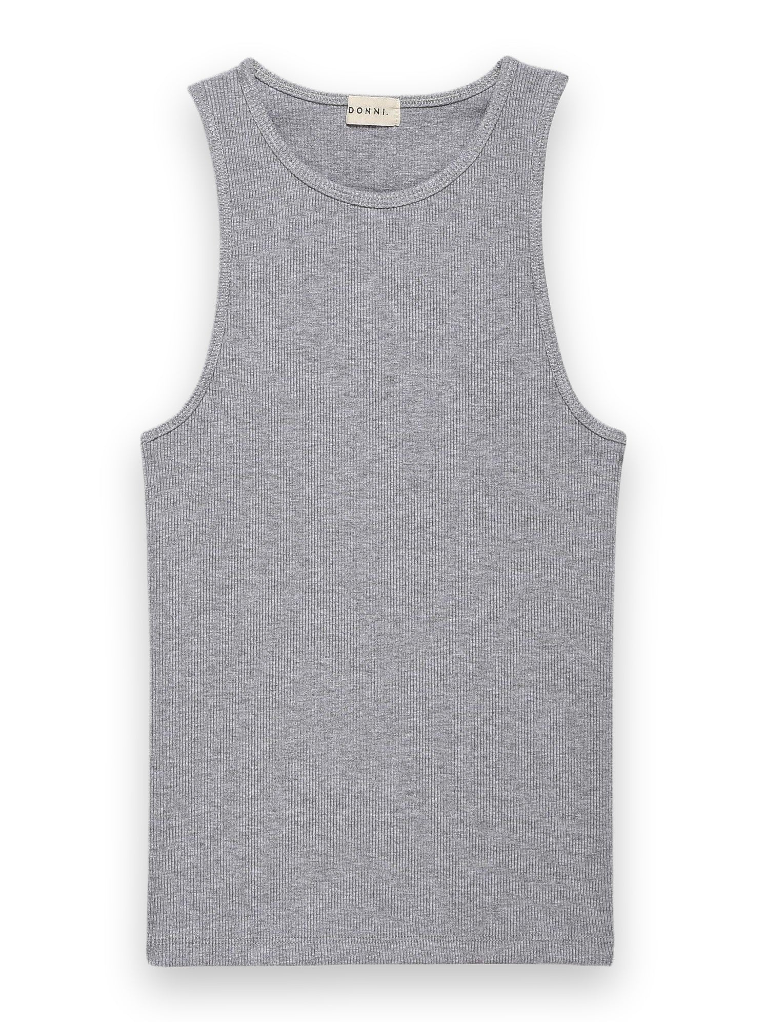 The Rib Tank Heather Gray