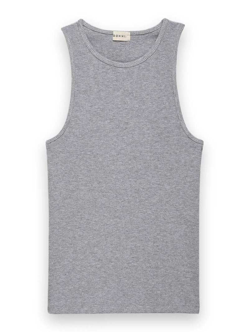 The Rib Tank Heather Gray