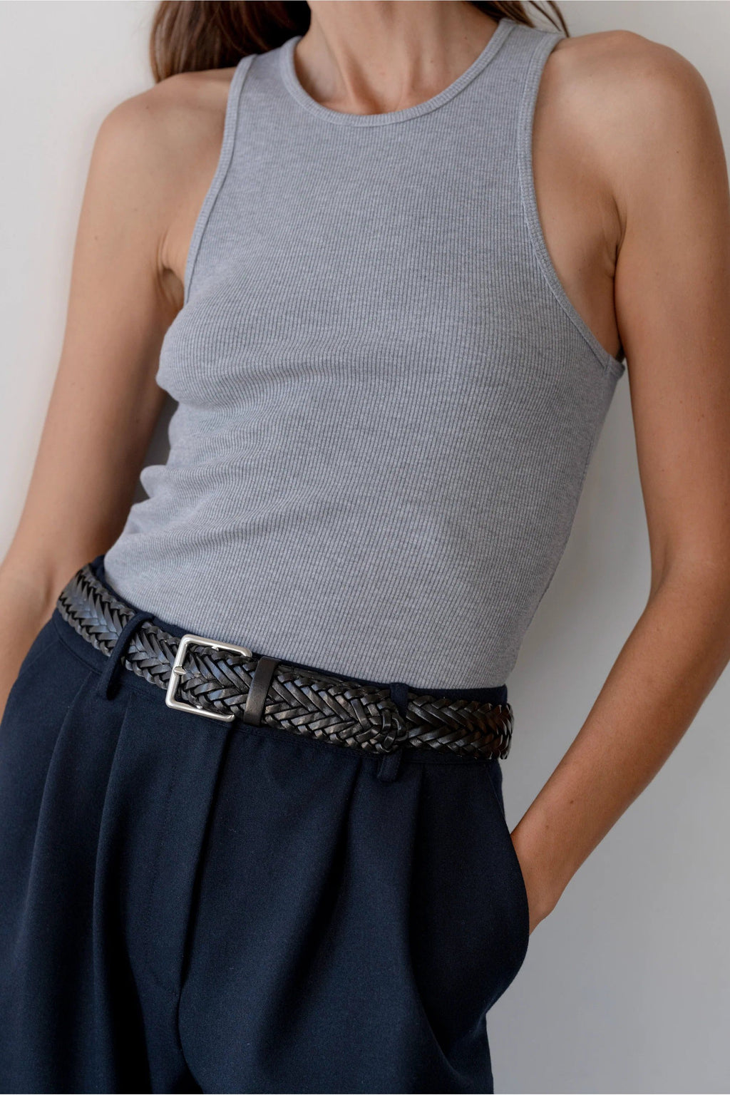 The Rib Tank Heather Gray DONNI.